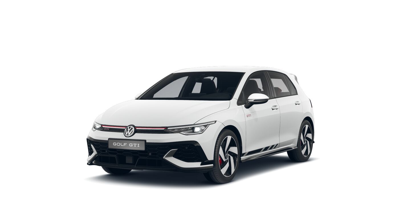 Golf 8 GTI Clubsport, weiß, von vorn links