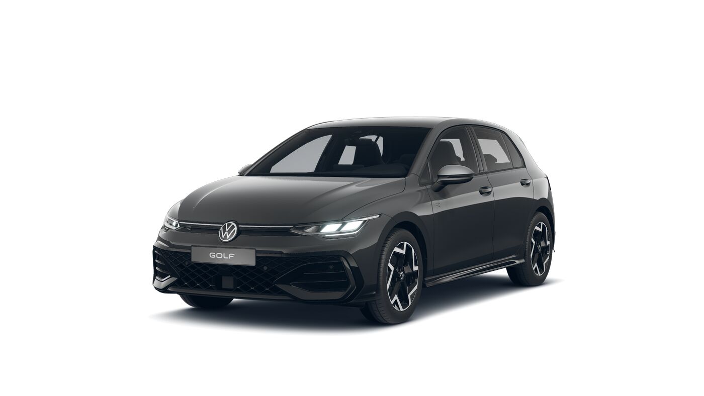 Golf 8 R-Line, Grau, von vorn links