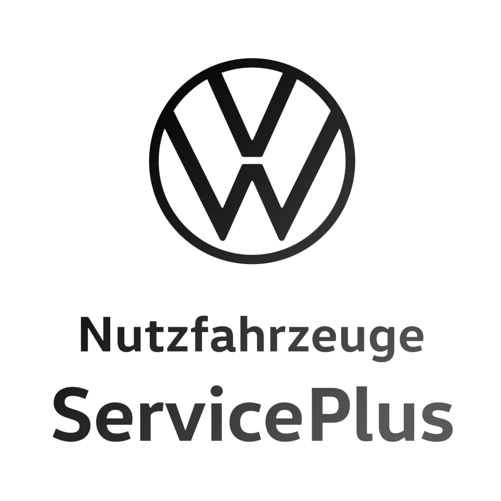 Zeigt VW NFZ Service Plus logo