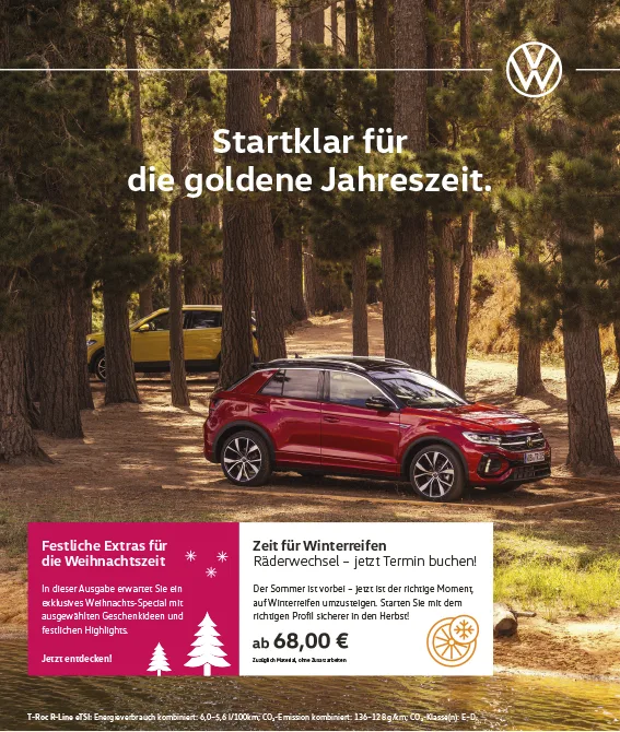 zu sehen ist das front foto pdf vom neuen VW Prospekt